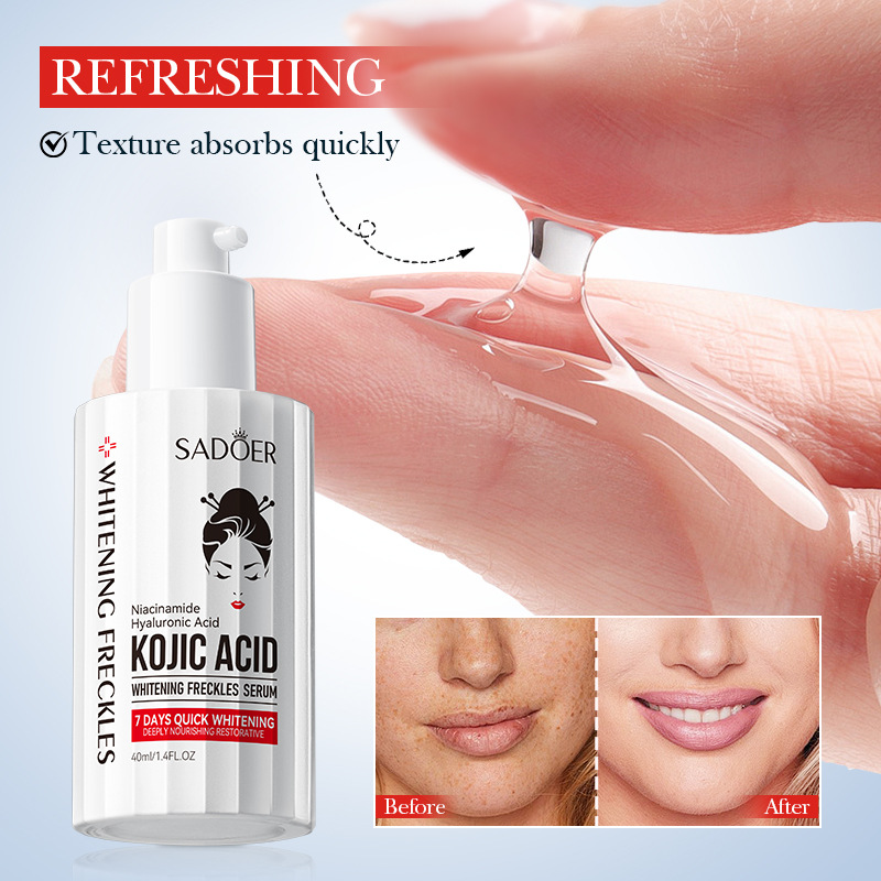 Cross-border wholesale of SADOER Kojic Acid Whitening and Spot-Removing Essence, Hydrating, rejuvenating and brightening Essence in English Application Scenario