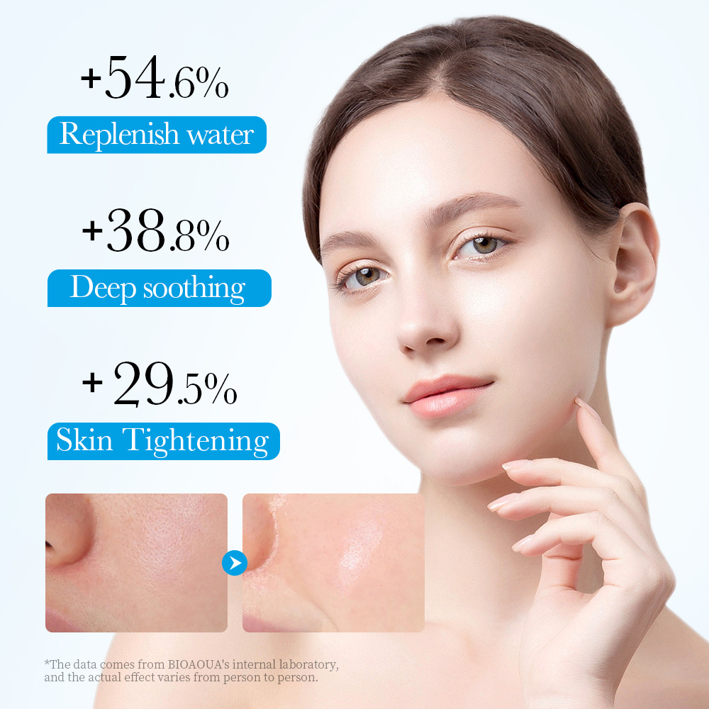 Cross-border wholesale of all-English BIOAOUA Vitamin B5 Hyaluronic Acid Soothing and Repairing Facial mask Item Picture