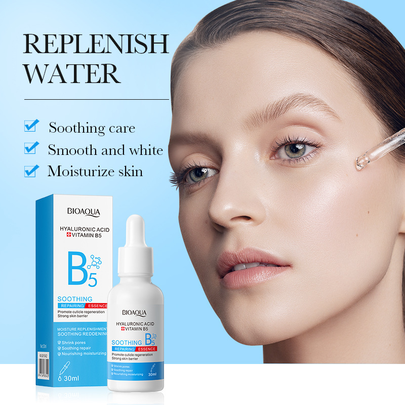 Cross-border wholesale of all-English BIOAOUA Vitamin B5 Hyaluronic Acid Soothing Repair Essence and Moisturizing Essence details Picture