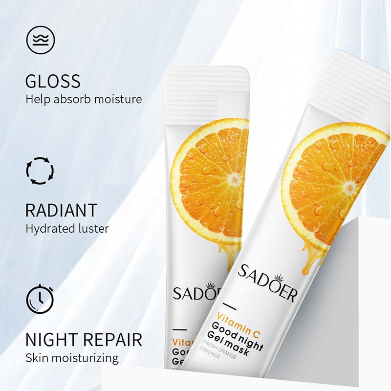 All-english SADOER VC Night Mask Hydrating and Moisturizing Sleep Mask, no-rinse cross-border export wholesale Application Scenario