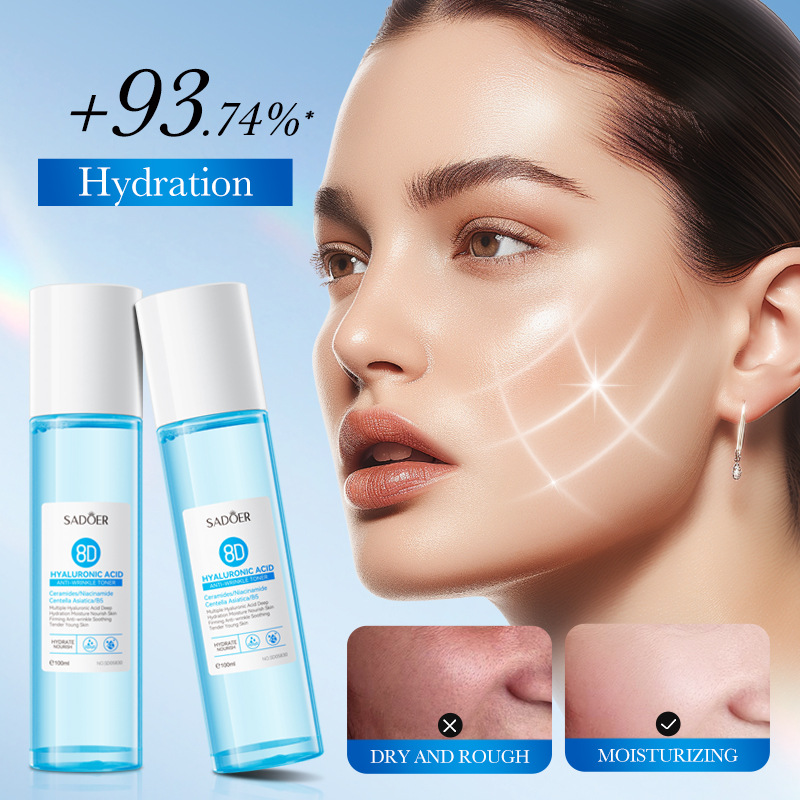 Cross-border export wholesale of SADOER8D Hyaluronic acid Anti-Wrinkle Moisturizing Toner and Firming Hydrating Water Specification drawing