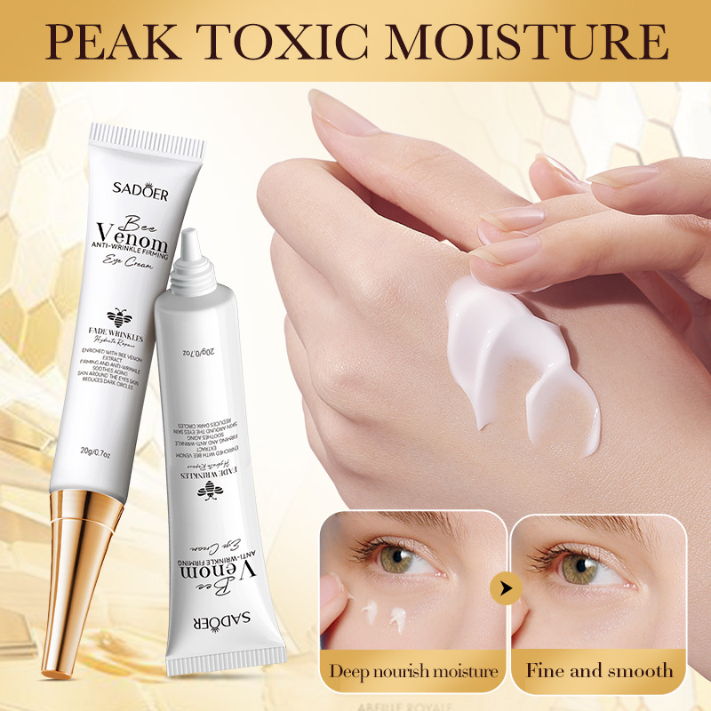 SADOER Bee Venom Anti-wrinkle and Firming Eye Cream, Hydrating and improving dryness, cross-border export wholesale Application Scenario