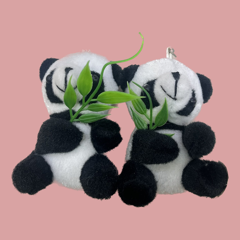 Plush toys, Hong Kong bear hugging bamboo, panda Chengdu souvenir, panda creative doll, cartoon peripheral pendants, plush toy pendants, keychain, cloth doll pendants, cute decorative gifts, claw machine factory direct sales