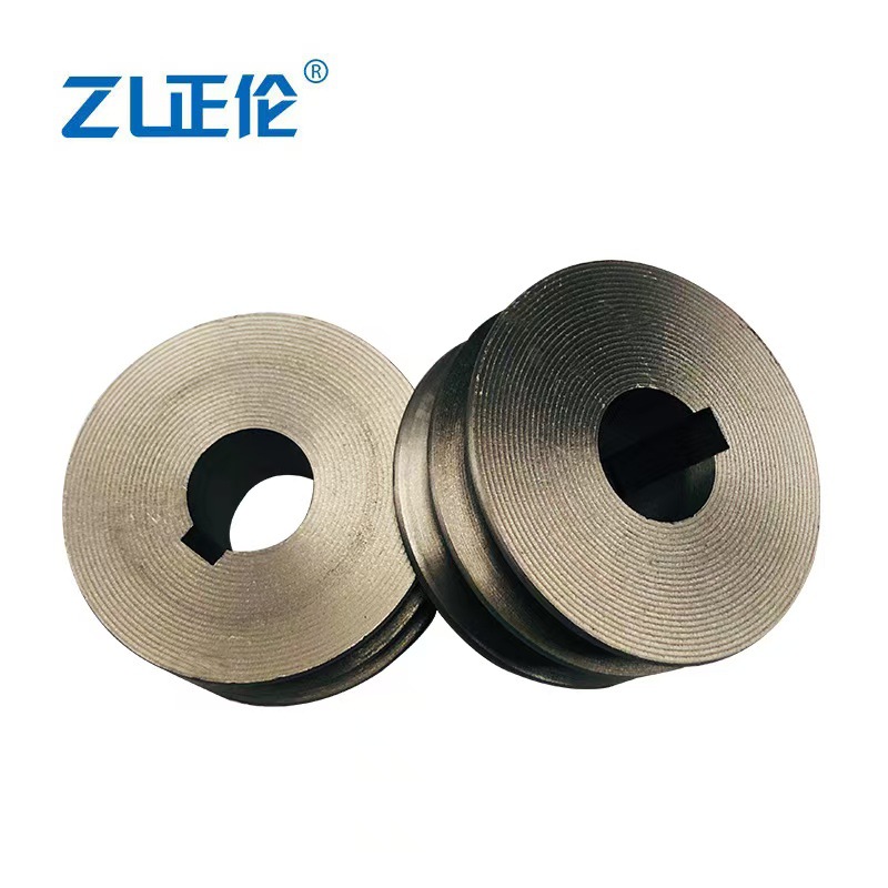 Factory direct sales of high-quality cast iron pulleys for triangular motors, two-slot B-type air compressors, and V-shaped belt pulleys details Picture