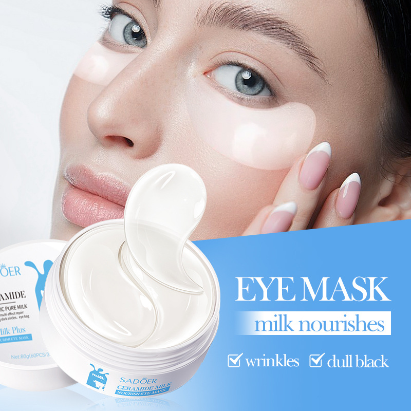 SADOER Milk Nourishing Eye Mask in Full English: Moisturizing Eyes and Improving dryness. Cross-border export wholesale Item Picture