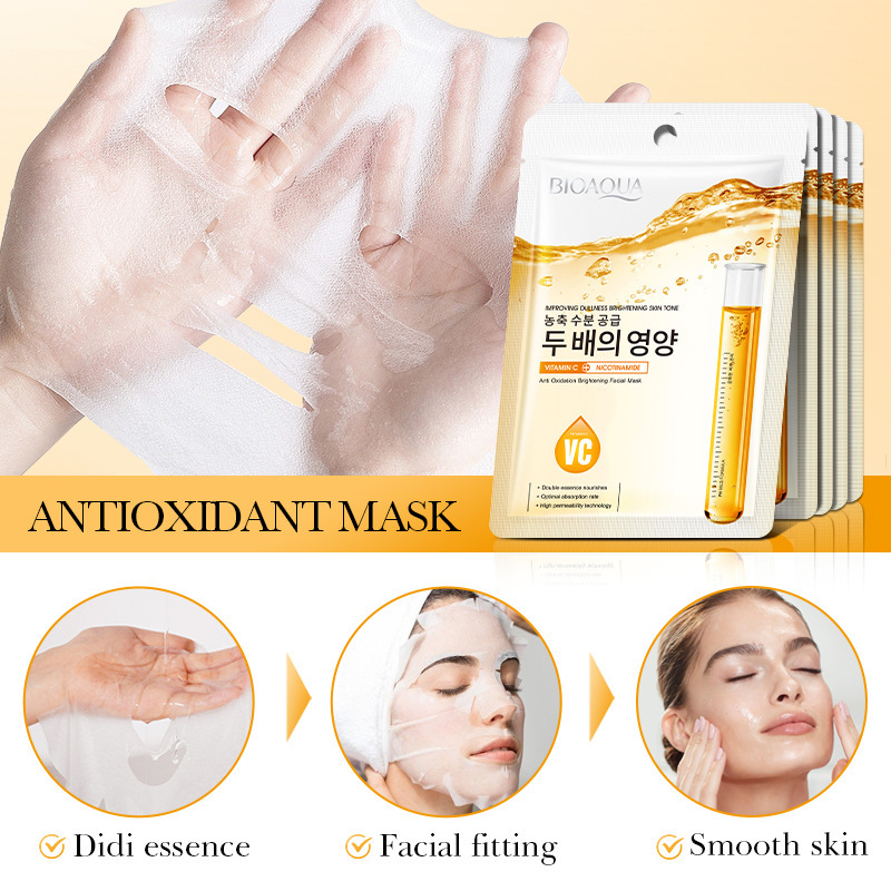 Cross-border wholesale of BIOAOUA Nicotinamide VC Antioxidant Brightening Facial mask in English Item Picture