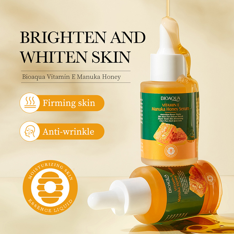 Full English BIOAOUA Vitamin E Honey skin care product set, Facial Cleanser and essence cross-border export wholesale Application Scenario