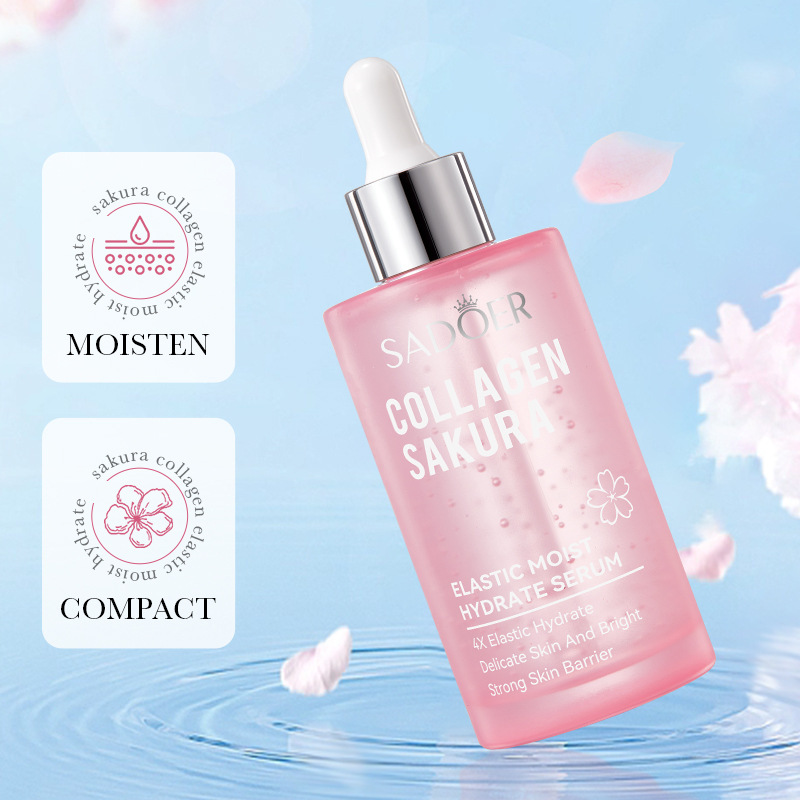 Cross-border export wholesale of SADOER Sakura Collagen Moisturizing and Hydrating Essence in full English details Picture