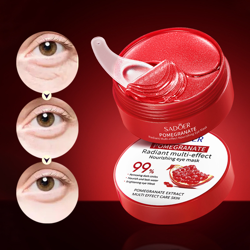 SADOER Pomegranate Radiance Multi-Effect Nourishing Eye Mask for Moisturizing the eye Area Cross-border export wholesale details Picture