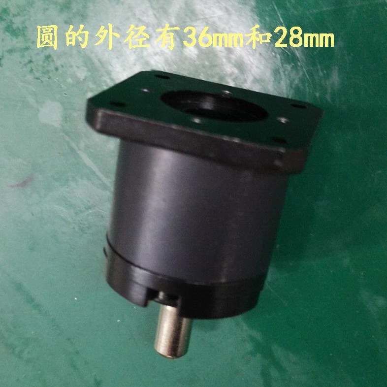 Micro stepping motor gearbox with square bottom cover 28mm - 36mm planetary reduction gearbox Specification drawing