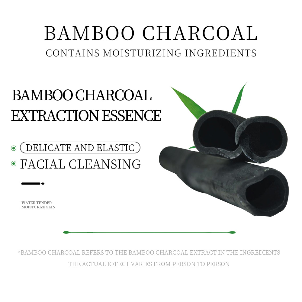 Cross-border export wholesale of all-English SADOER bamboo charcoal Black Facial mask for hydrating, moisturizing and rejuvenating skin details Picture