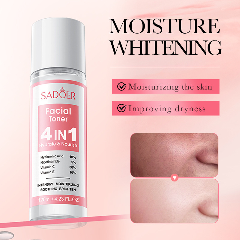 All-english SADOER Four-in-One Multi-effect Hydrating and Nourishing Toner, Hydrating and Moisturizing water, cross-border export wholesale details Picture