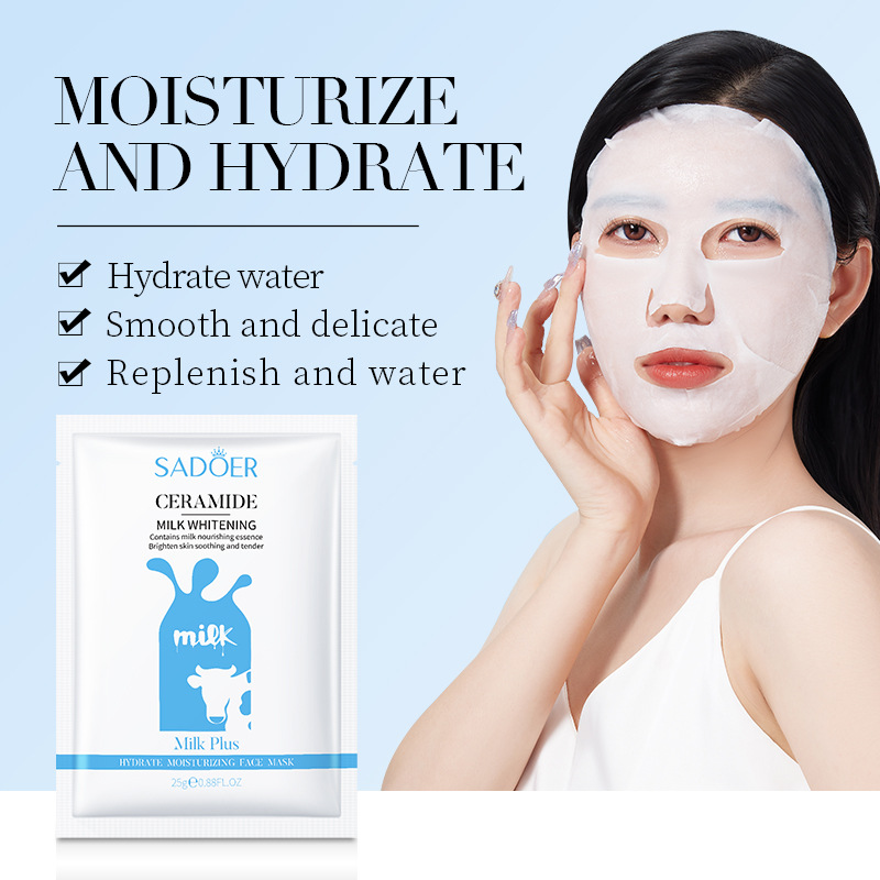 Cross-border export wholesale of SADOER Milk Moisturizing and Hydrating Facial mask details Picture