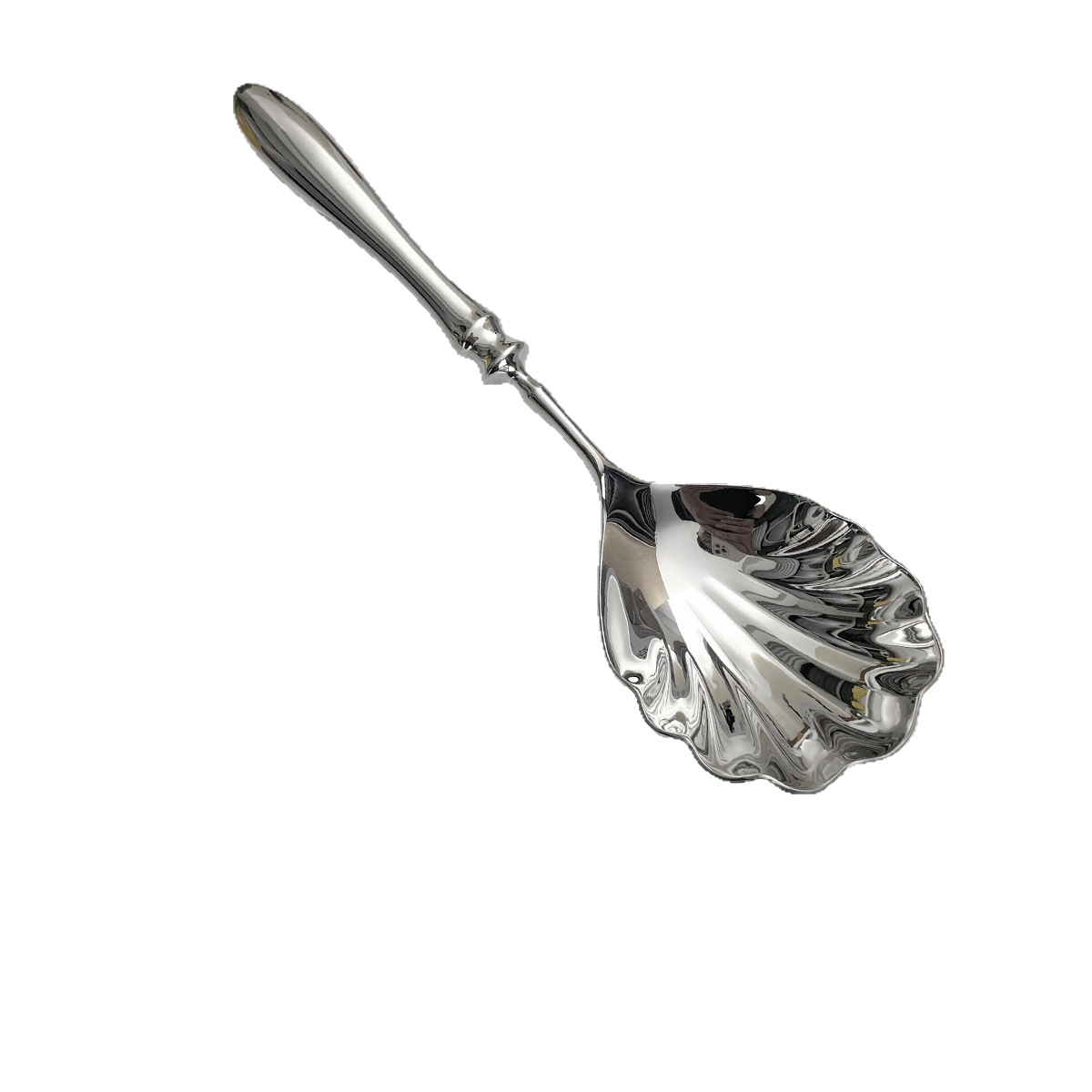 304 stainless steel restaurant public spoons, large spoons for serving dishes and soup, heavy public dining spoons, hotel public spoons, shell spoons Item Picture