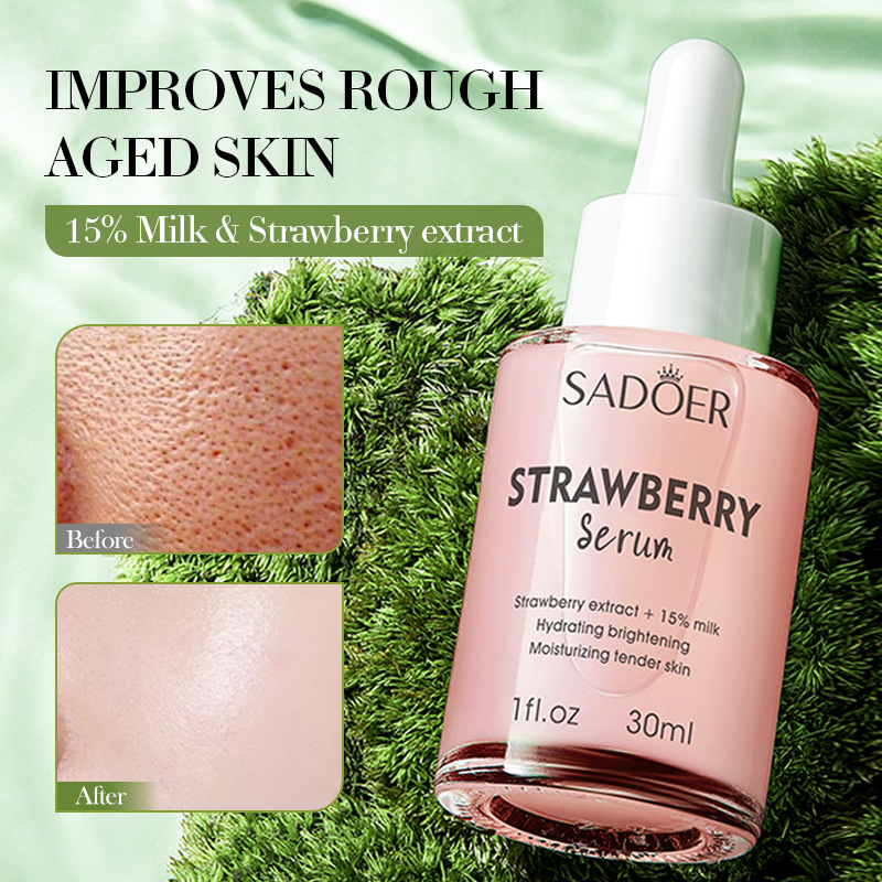 Full English SADOER Strawberry Fruit Milk Essence Moisturizing and Hydrating Essence Cross-border export wholesale details Picture