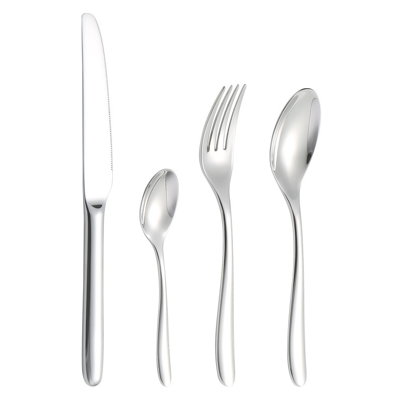 Thickened 304 stainless steel knife, fork and spoon, Western cuisine knife and fork, hotel steak knife and fork set, restaurant knife, fork and spoon tableware Application Scenario