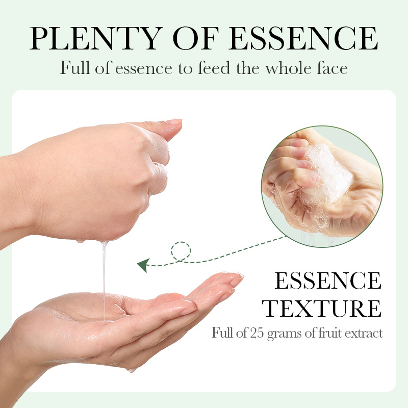 Cross-border wholesale of all-English BIOAOUA Resurrection Grass Hydrating Moisturizing Facial mask, Hydrating and brightening Mask Item Picture
