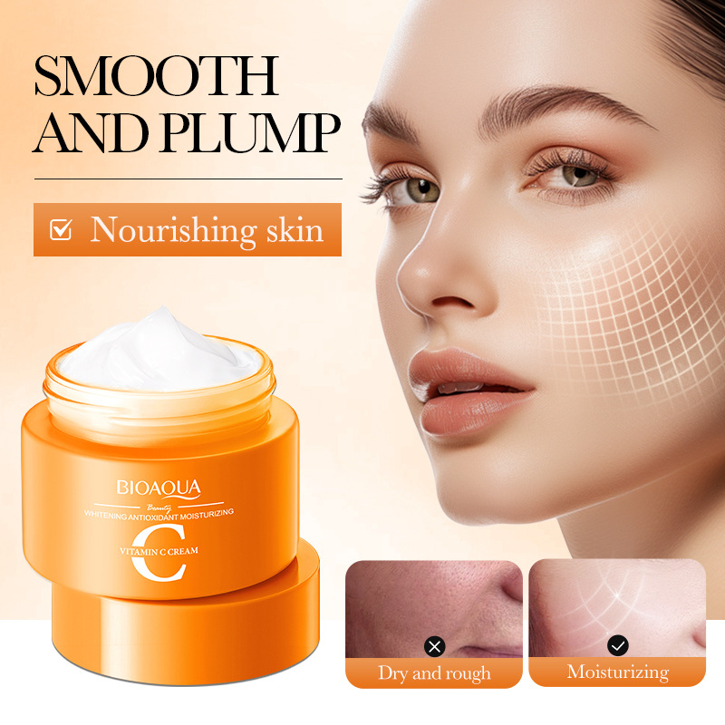 Full English BIOAQUA Vitamin C Whitening and Antioxidant skin care product set, face cream and eye cream, cross-border export wholesale details Picture