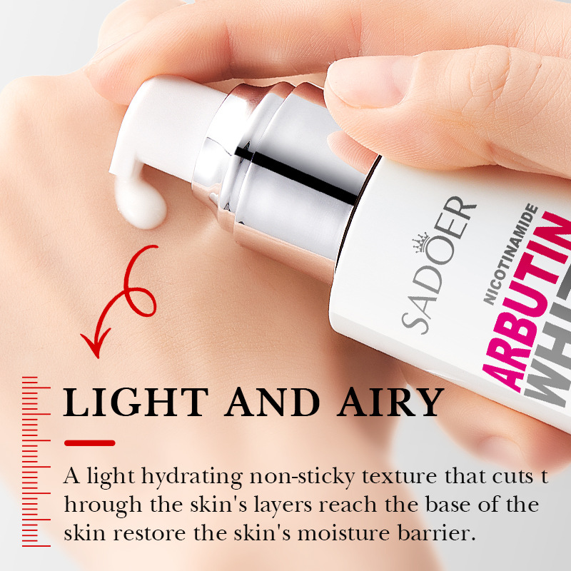 Cross-border wholesale of SADOER Nicotinamide arbutin Whitening and Beautifying Essence Lotion, Hydrating and Refreshing Lotion Application Scenario