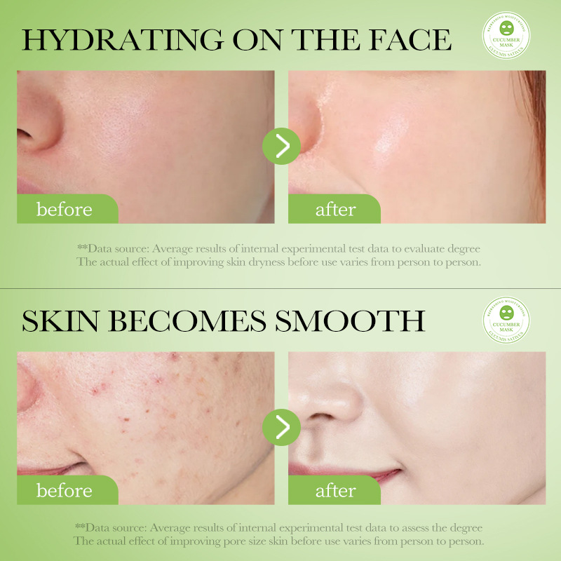 All-english BIOAOUA Cucumber Moisturizing Mud Mask, unpackaged smooth and rejuvenating skin Cleansing Mud mask, cross-border export wholesale Item Picture