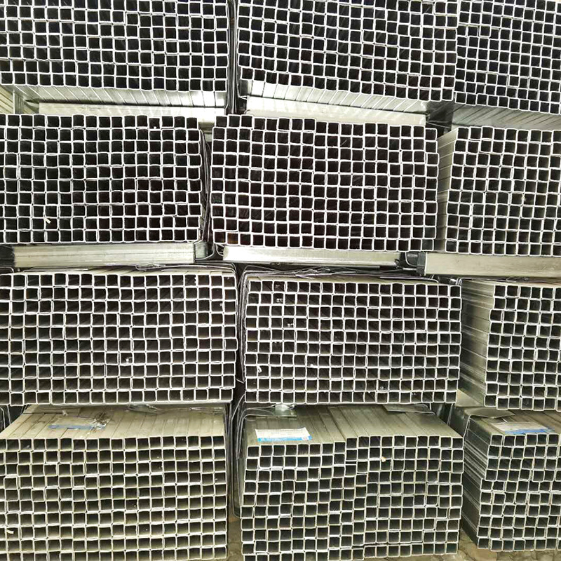 The manufacturer supplies galvanized square and rectangular tubes Q235B rectangular tubes and hot-dip galvanized square tubes for wholesale and cutting details Picture