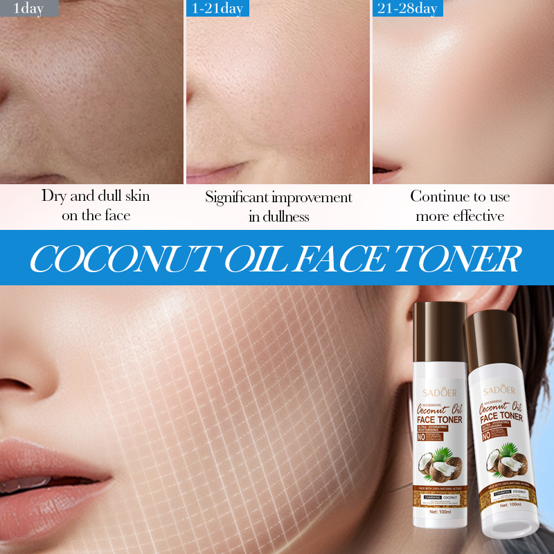 SADOER coconut Oil Nourishing and hydrating Toner, Hydrating and Moisturizing Water, cross-border export wholesale details Picture