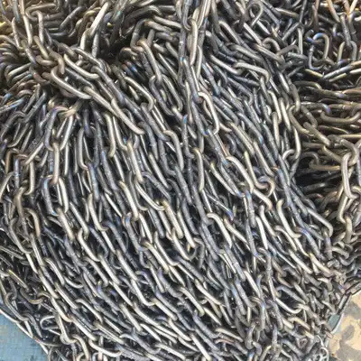 River scenic area protective iron chains, decorative greening chains, livestock and poultry slaughtering chains, industrial hoisting galvanized chains Specification drawing