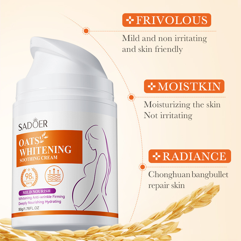 Cross-border export wholesale of SADOER Oat Amino Acid Gentle Moisturizing Essence Cream and Nourishing Skin Cream in full English Application Scenario