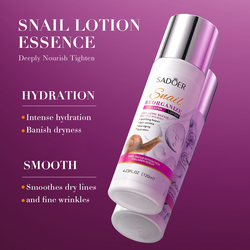 SADOER Snail Recombinant Collagen Lotion Moisturizing Skin Lotion Cross-border export wholesale details Picture