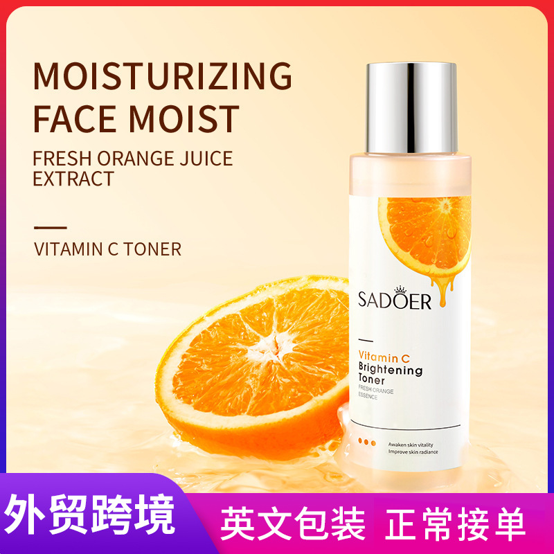 Cross-border export wholesale of SADOER Vitamin C toner, a gentle hydrating and moisturizing water full figure