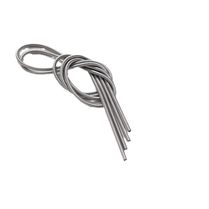In stock, stainless steel spring wire protection elbow pipe, flat head without hook, protective wire sleeve, processed by a powerful factory with high elasticity Item Picture
