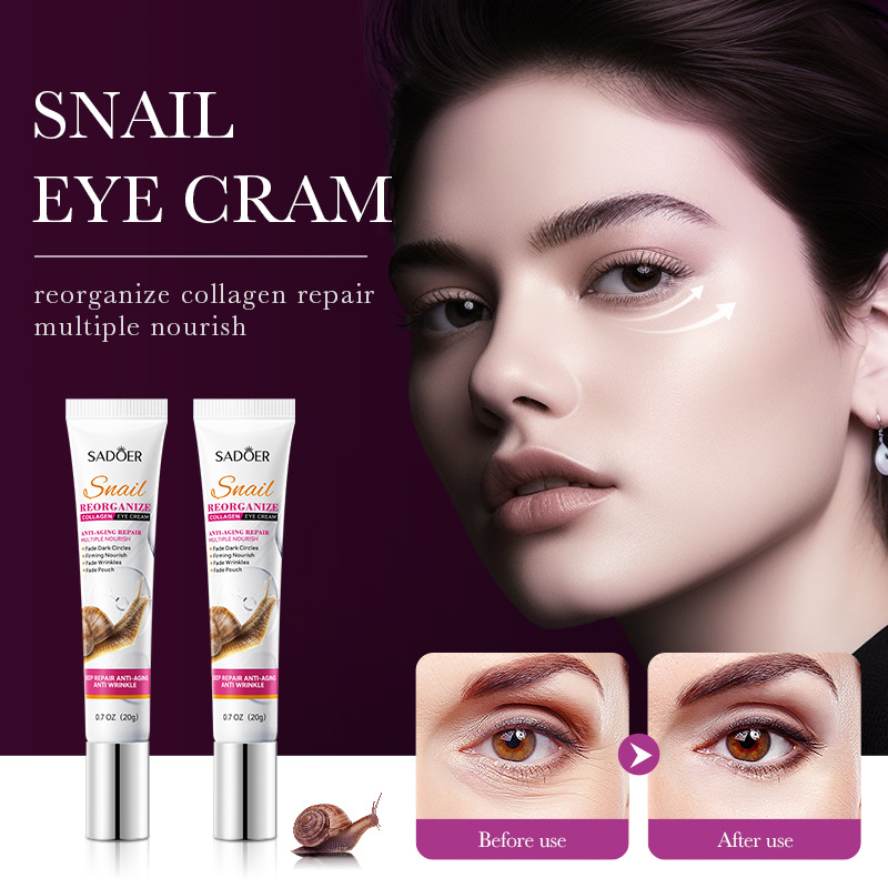 SADOER Snail Recombinant Collagen Eye Cream for dry Eye Cream Cross-border export wholesale details Picture