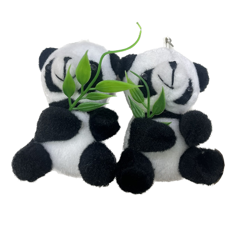 Plush toys, Hong Kong bear hugging bamboo, panda Chengdu souvenir, panda creative doll, cartoon peripheral pendants, plush toy pendants, keychain, cloth doll pendants, cute decorative gifts, claw machine factory direct sales Item Picture