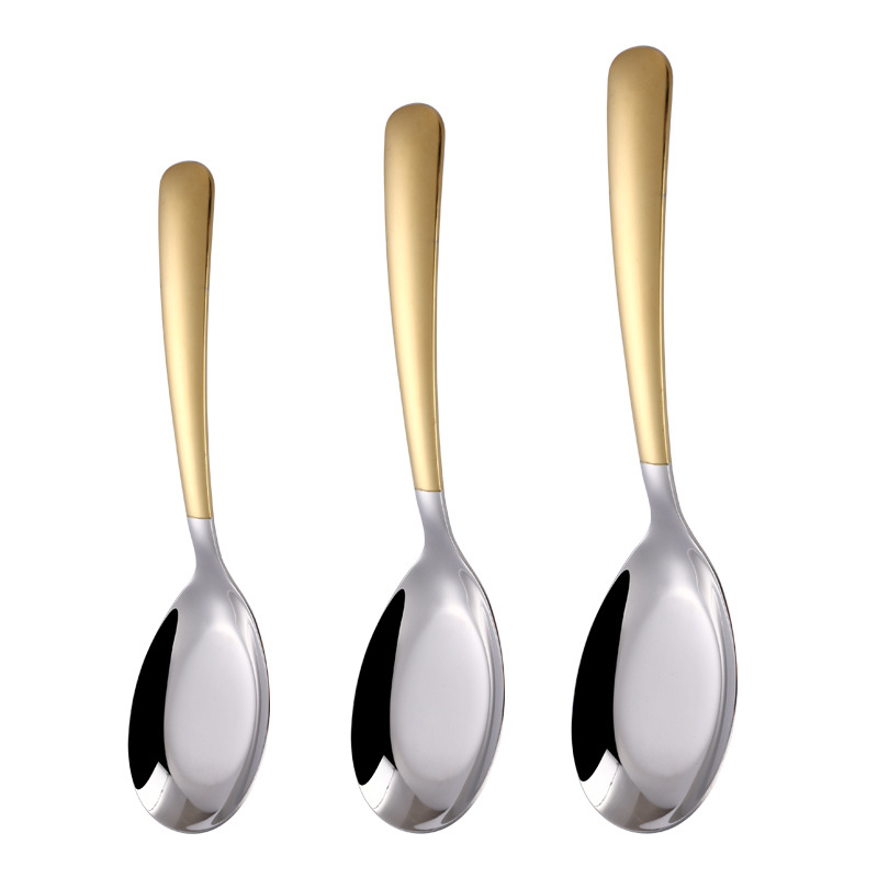 316 stainless steel spoons, household eating spoons, soup spoons, spoon spoons, children's spoons, dessert spoons, main dining spoons, Western spoons Item Picture
