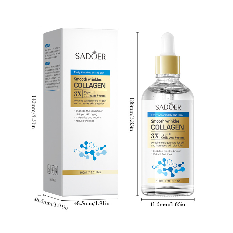Cross-border wholesale of SADOER Type III Collagen anti-wrinkle and Firming Essence and Moisturizing Essence in full English Item Picture
