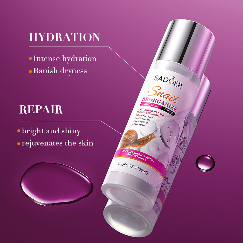 Cross-border wholesale of SADOER Snail Recombinant Collagen Toner, Hydrating and Moisturizing water details Picture