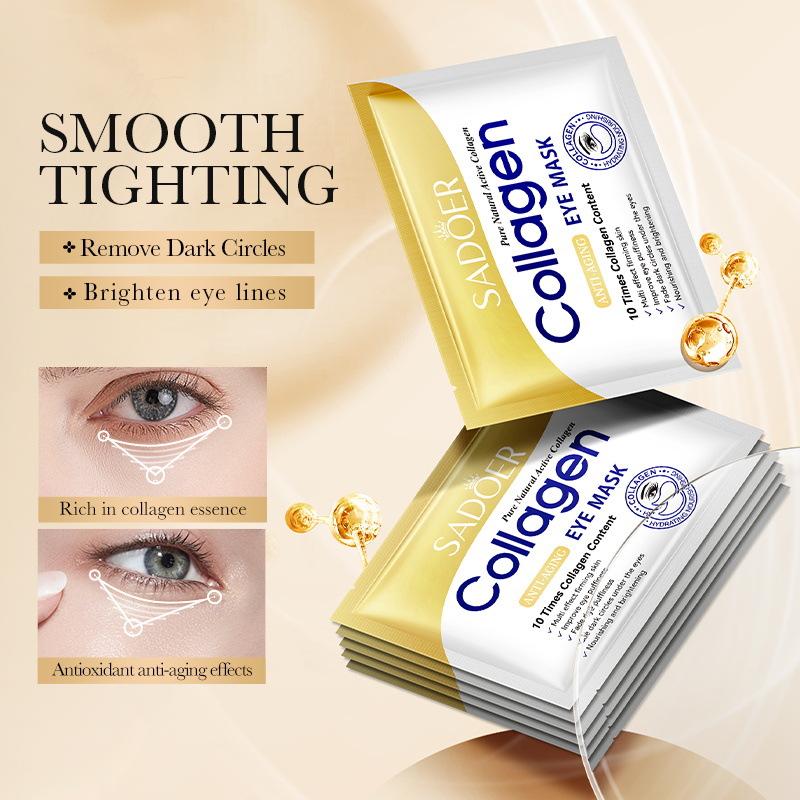 Cross-border export wholesale of SADOER bone Collagen Anti-Wrinkle Multi-Effect Firming Eye mask Hydrating Eye Mask Application Scenario