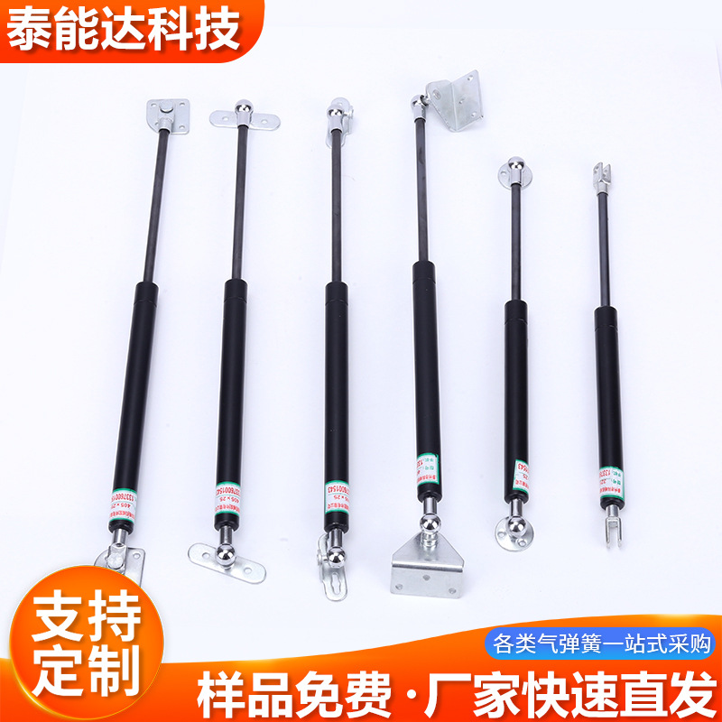 Gas spring support rods, industrial air pressure rods, upper door air support rods, automotive pneumatic rods, telescopic hydraulic rods, gas springs Specification drawing