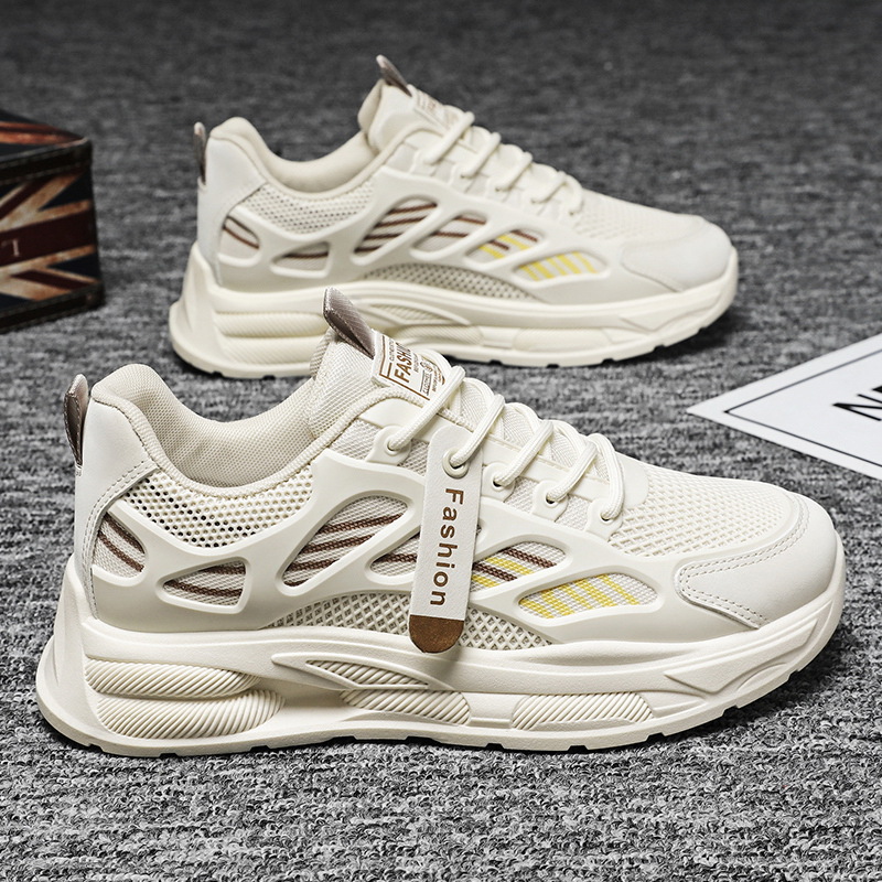 New men's shoes for Spring 2024: Breathable mesh shoes, men's trendy and versatile thick-soled sports shoes, casual dad trendy shoes Application Scenario