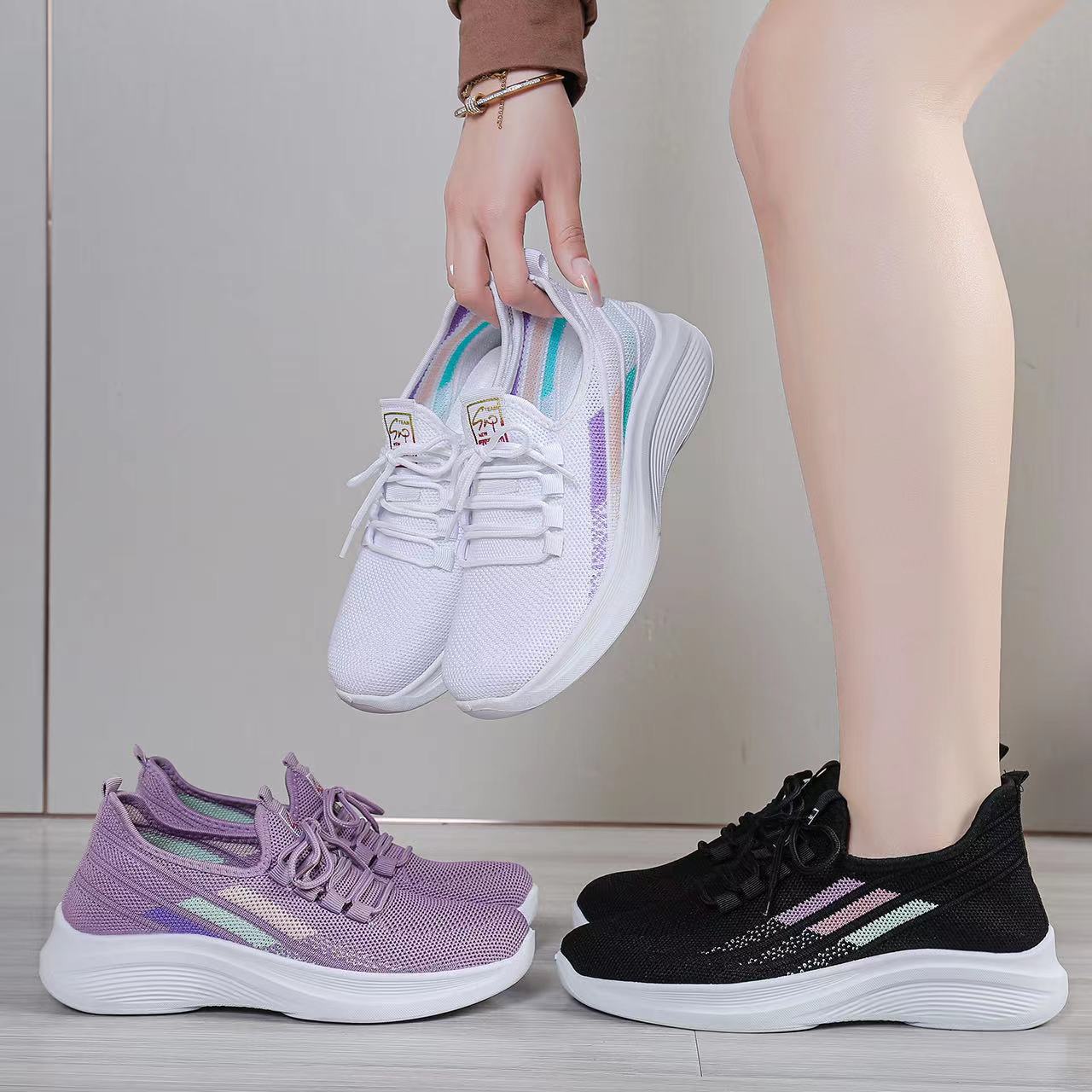 Sneakers Kids 2024 New Bestseller, Autumn Breathable mesh surface, versatile for spring and autumn, soft sole, lightweight and comfortable running shoes Specification drawing
