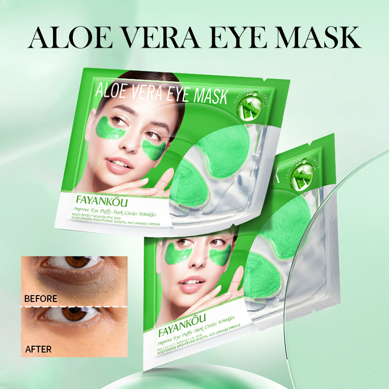 FAYANKOU Aloe Vera Multi-Effect Firming and Nourishing Eye Mask for Moisturizing eyes cross-border export wholesale details Picture