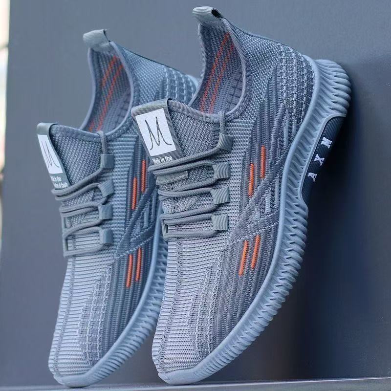 The 2025 new men's shoes, the Feizhi mesh shoes, are Korean style sports shoes, lightweight running and casual men's trendy shoes full figure