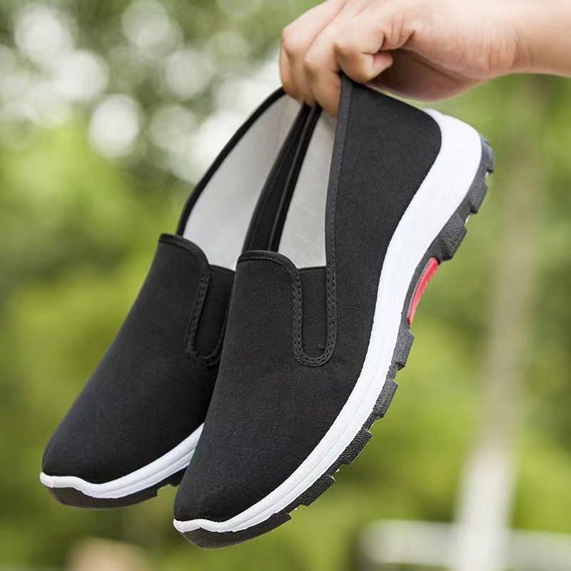 2023 new style one-step old Beijing cloth shoes for men, handcrafted soft sole comfortable black, factory one-piece consignment Application Scenario
