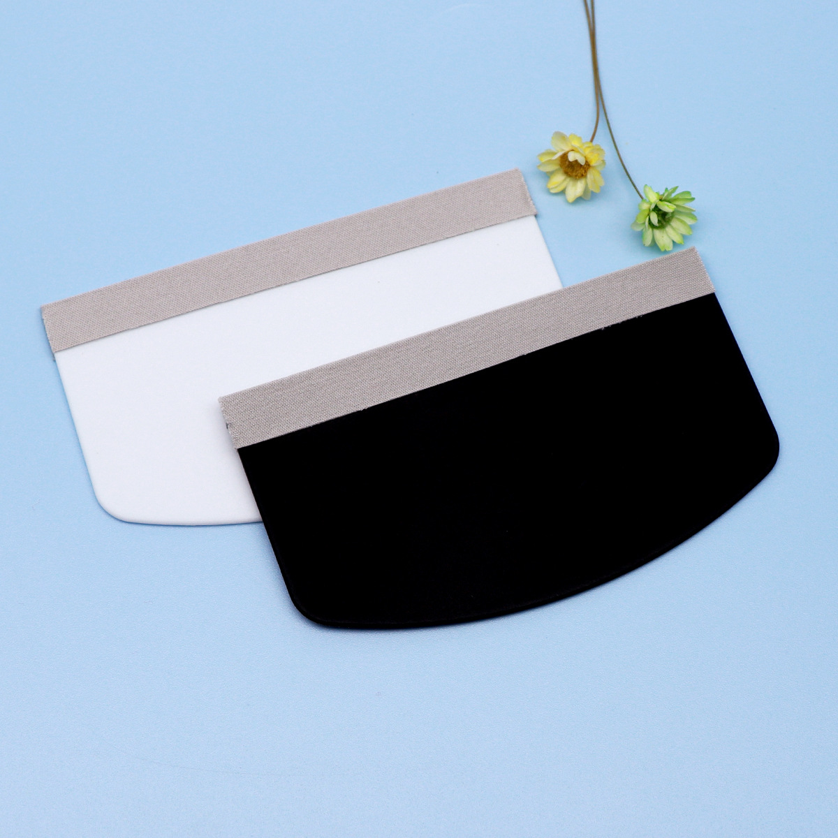 Hard plastic 5*9cm film application scraper, fabric cover scraper, car film anti-scratch fabric cover scraper, flat film large push plate full figure