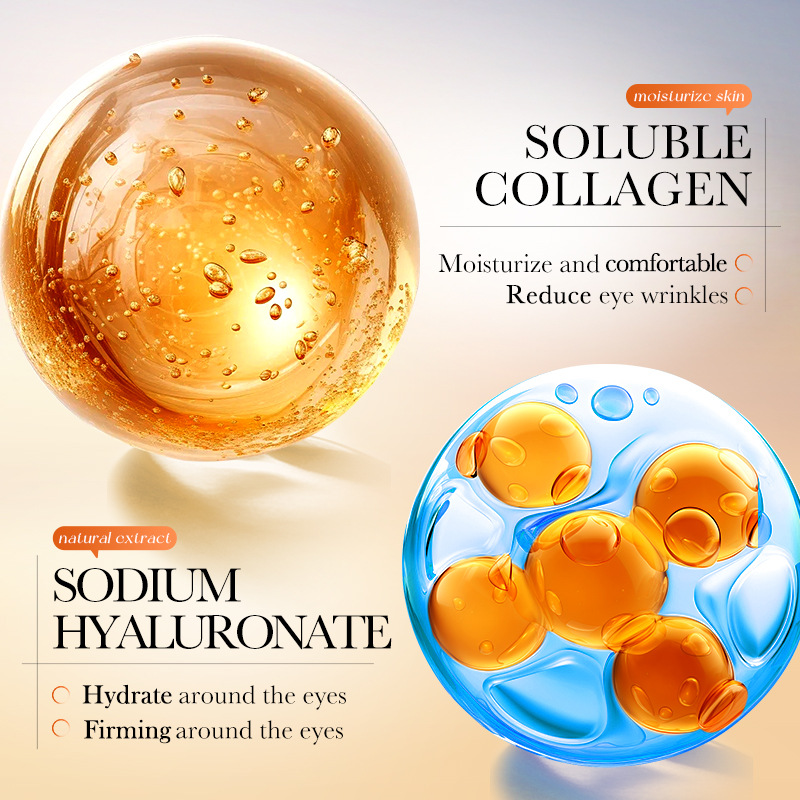 All-english SADOER Orange Vitamin C Collagen Moisturizing Eye Mask, hydrating and Nourishing Eye Mask for cross-border export Application Scenario