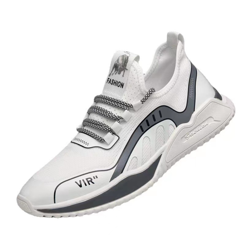 Wholesale men's shoes from the manufacturer: 2021 new style popular men's woven sports shoes, soft-soled comfortable running shoes, popular men's shoes Item Picture