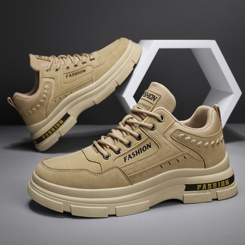 New men's safety shoes for autumn, breathable, work clothes for construction sites, trendy and versatile, anti-slip, sports and casual board shoes Specification drawing