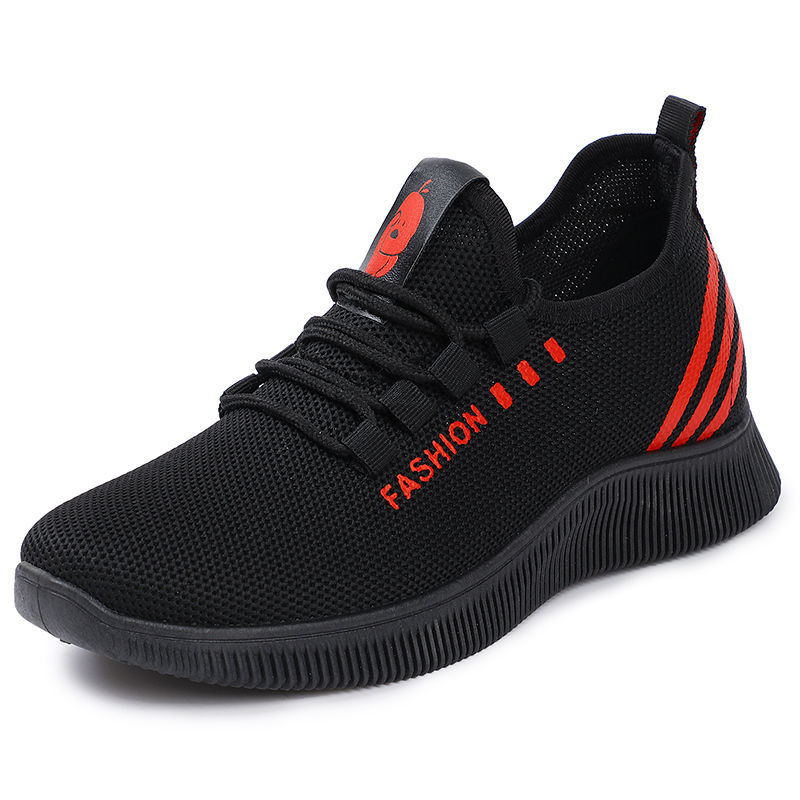 Old Beijing cloth shoes, women's little black shoes, casual sports breathable flying mesh shoes, walking shoes factory wholesale, one-piece consignment Item Picture