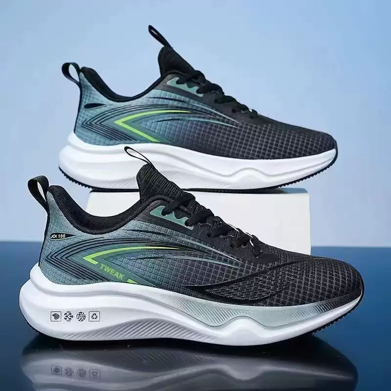 2025 New style sports shoes for summer, versatile student casual sports shoes, men's shoes, net surface, wholesale for export details Picture