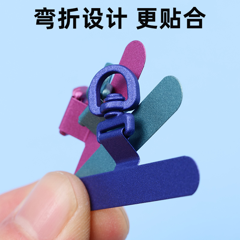 High-quality, ultra-thin, rotatable phone clips, scratch-resistant hardware sheets, stainless steel pads, phone lanyards, and hanging plates in stock details Picture